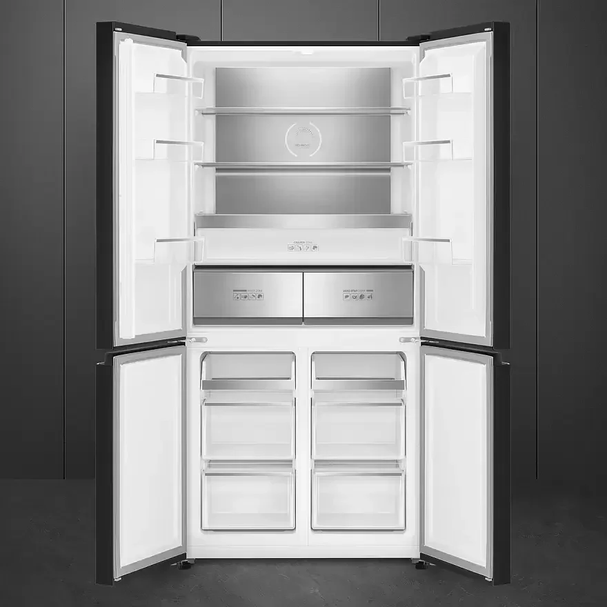 SMEG FQI60KD Отдельностоящий 4-х дверный холодильник Side-by-Side, 91 см, No-frost, цвет темная нерж