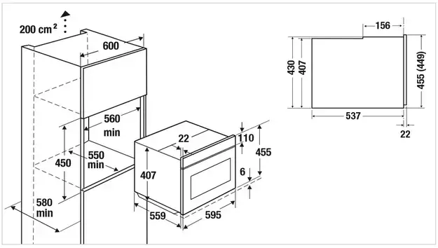 Компактный духовой шкаф с микроволнами Kuppersbusch CBM 6550.0 S