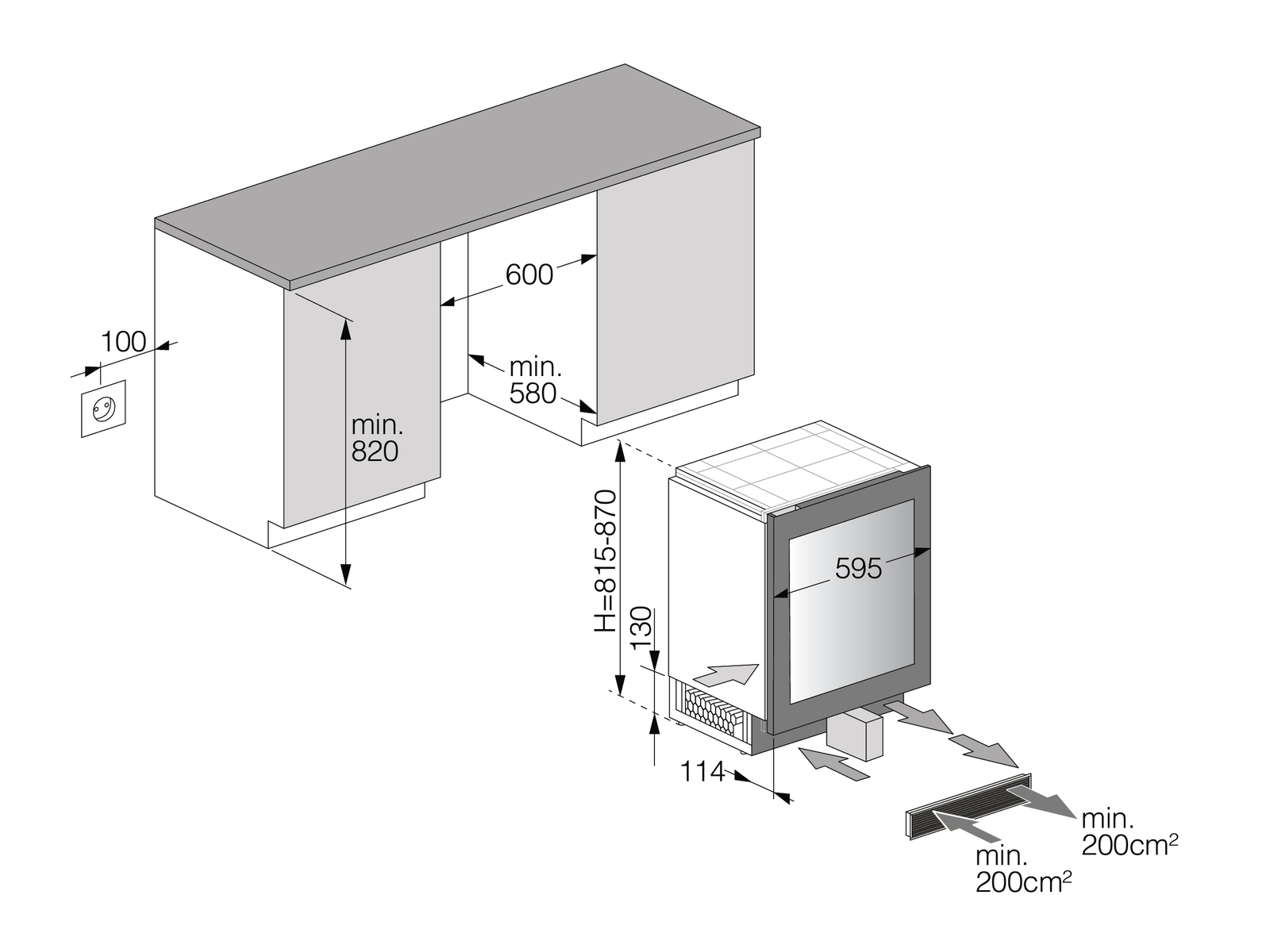 WU886G2FNB1 Винный холодильник ASKO