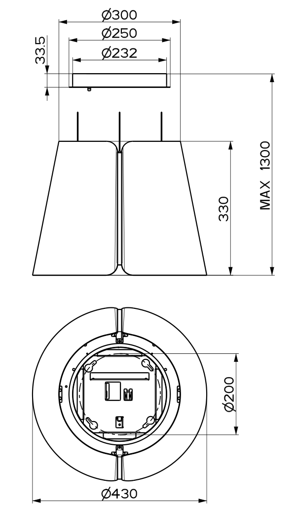 Вытяжка островная Faber BEAT DG MATT F45